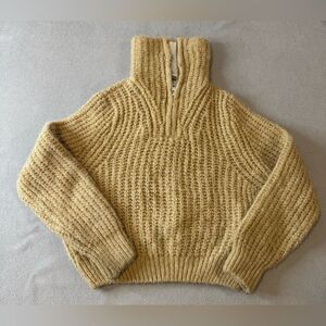 Zara Boys Knit Half Zip Collared Sweater Premium Crew Pointelle Boho 9-10